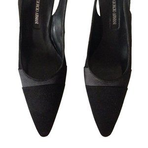 Giorgio Armani Silk Two Tone Slingback Pumps